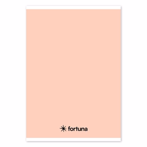 Füzet vonalas FORTUNA Monocolor A/5 32 lapos 21-32 4-8.osztályos pasztell barack