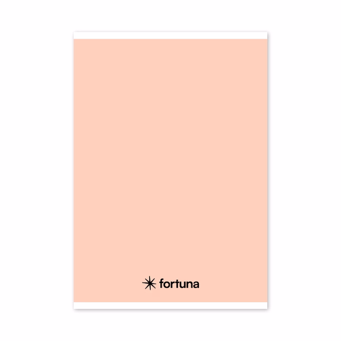 Füzet vonalas FORTUNA Monocolor A/5 32 lapos 21-32 4-8.osztályos pasztell barack