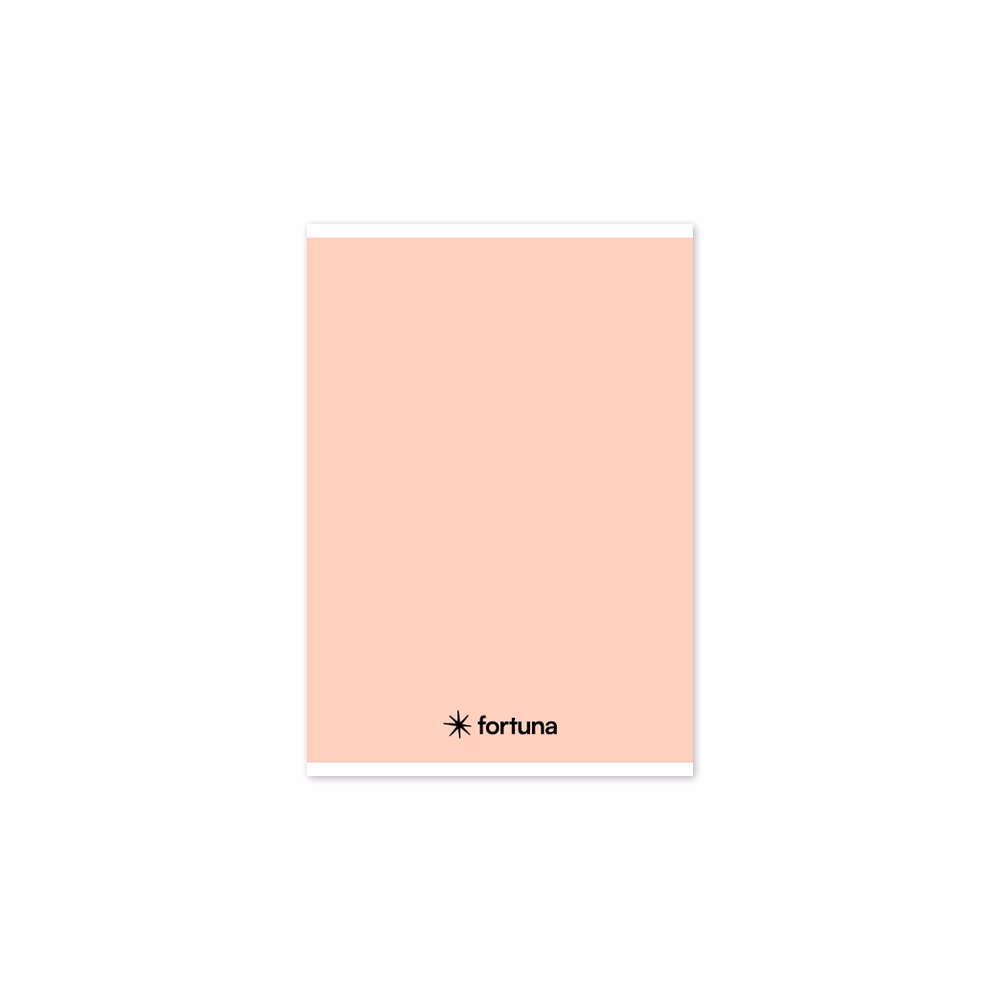Füzet vonalas FORTUNA Monocolor A/5 32 lapos 21-32 4-8.osztályos pasztell barack