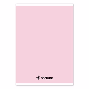 Füzet vonalas FORTUNA Monocolor A/5 32 lapos 21-32 4-8.osztályos pasztell rózsaszín