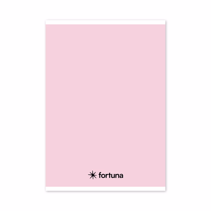 Füzet vonalas FORTUNA Monocolor A/5 32 lapos 21-32 4-8.osztályos pasztell rózsaszín