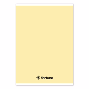 Füzet vonalas FORTUNA Monocolor A/5 32 lapos 21-32 pasztell sárga