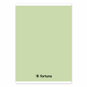 Füzet vonalas FORTUNA Monocolor A/5 32 lapos 21-32 4-8.osztályos pasztell zöld