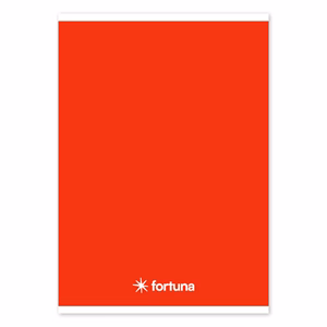 Füzet vonalas FORTUNA Monocolor A/5 32 lapos 21-32 4-8.osztályos piros