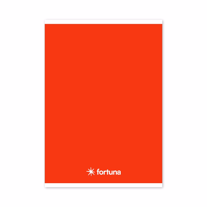 Füzet vonalas FORTUNA Monocolor A/5 32 lapos 21-32 4-8.osztályos piros