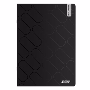 Füzet vonalas ICO Student Black Prémium A/4 40 lapos