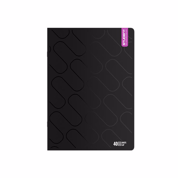 Füzet vonalas ICO Student Black Prémium A/4 40 lapos