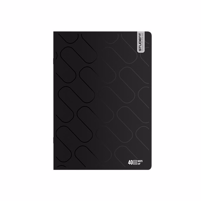 Füzet vonalas ICO Student Black Prémium A/4 40 lapos