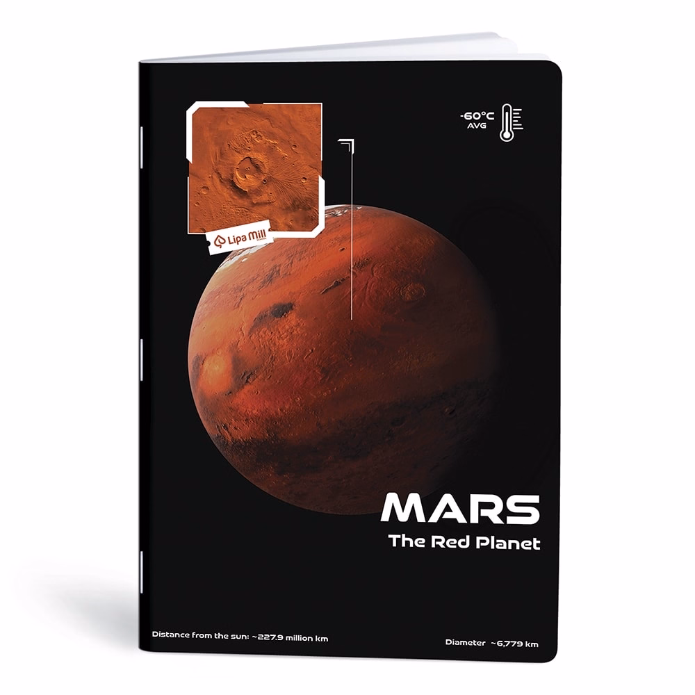 Füzet vonalas LIPAMILL A/4 40 lapos Planet vibe