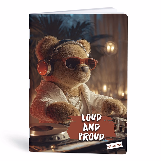Füzet vonalas LIPAMILL A/4 40 lapos Teddy Bear