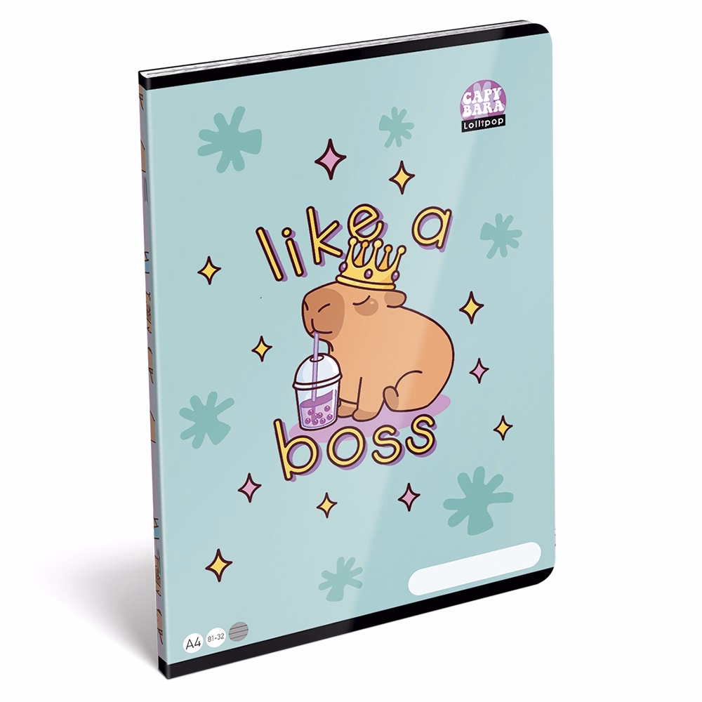 Füzet vonalas LIZZYSULI A/4 32 lapos 81-32 Lollipop Capybara