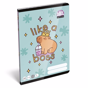 Füzet vonalas LIZZYSULI A/5 32 lapos 14-32 1.osztályos  Lollipop Capybara