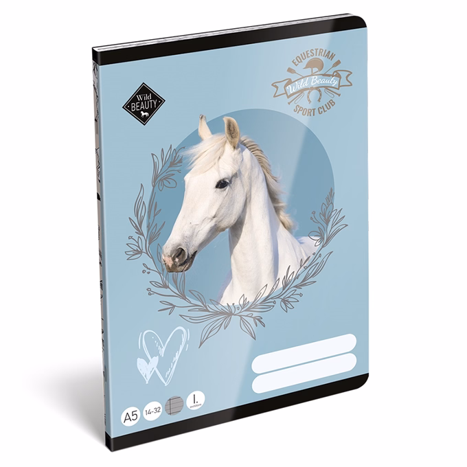 Füzet vonalas LIZZYSULI A/5 32 lapos 14-32 1.osztályos  Wild Beauty Sport Club