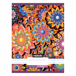 Füzet vonalas NEBULO A/4 32 lapos 81-32 L-Design 12 darabos