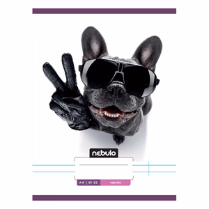 Füzet vonalas NEBULO A/4 32 lapos 81-32 L-Design 12 darabos