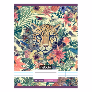 Füzet vonalas NEBULO A/4 32 lapos 81-32 L-Design 12 darabos