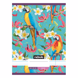 Füzet vonalas NEBULO A/4 32 lapos 81-32 L-Design 12 darabos