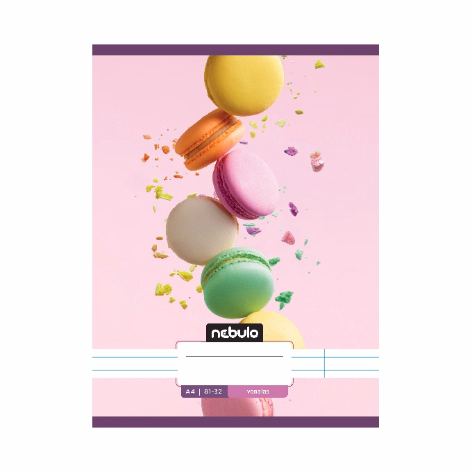 Füzet vonalas NEBULO A/4 32 lapos 81-32 L-Design 12 darabos