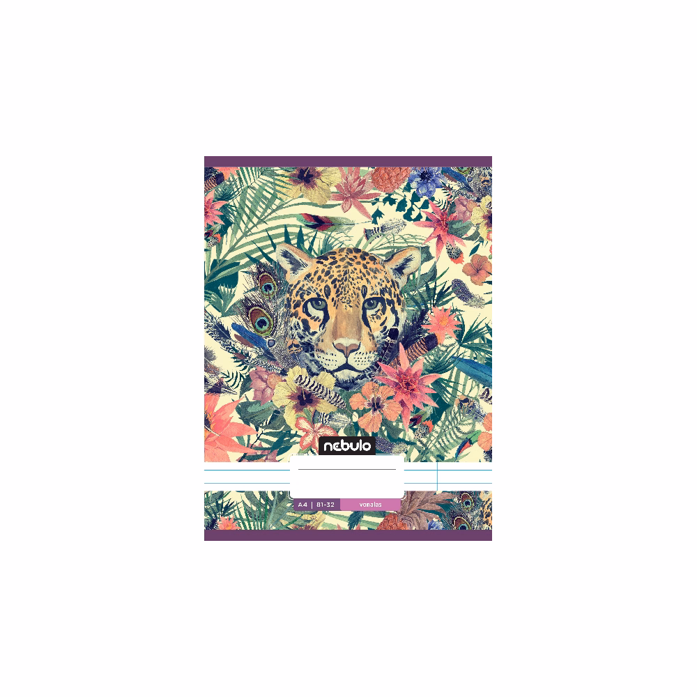 Füzet vonalas NEBULO A/4 32 lapos 81-32 L-Design 12 darabos