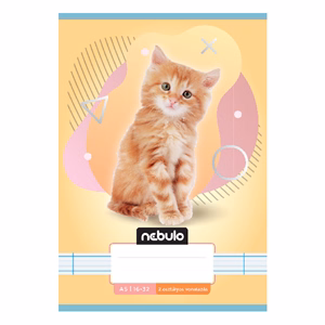 Füzet vonalas NEBULO A/5 32 lapos 16-32 2. osztályos Állatok 16 darabos