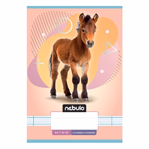 Füzet vonalas NEBULO A/5 32 lapos 16-32 2. osztályos Állatok 16 darabos
