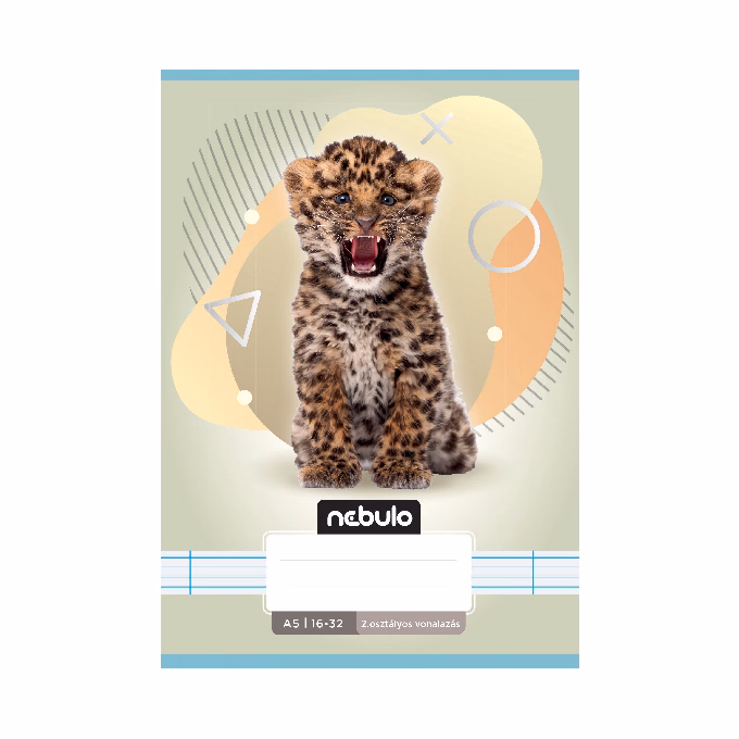Füzet vonalas NEBULO A/5 32 lapos 16-32 2. osztályos Állatok 16 darabos