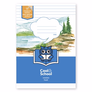 Füzet vonalas Okos Bagoly A/5 21-32 4-8.osztályos bekötött