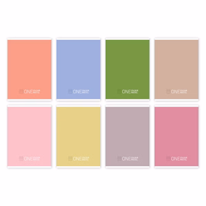 Füzet vonalas One Colour Pastel A/5 21-32 4-8.osztályos vegyes színek