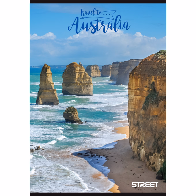 Füzet vonalas STREET A/4 54 lapos Travel