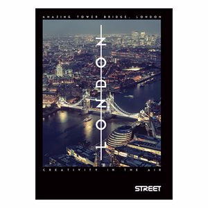 Füzet vonalas STREET A/5 50 lapos Bridges