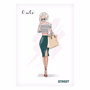 Füzet vonalas STREET A/5 54 lapos Cute