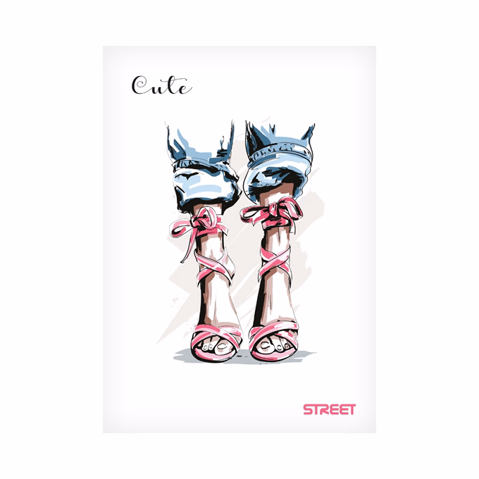 Füzet vonalas STREET A/5 54 lapos Cute