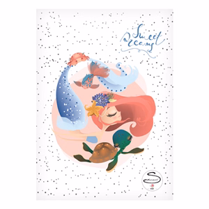 Füzet vonalas STREET A/5 54 lapos Mermaid