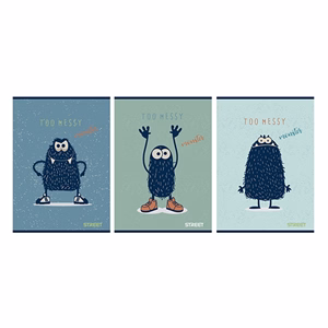 Füzet vonalas STREET A/5 54 lapos Monsters