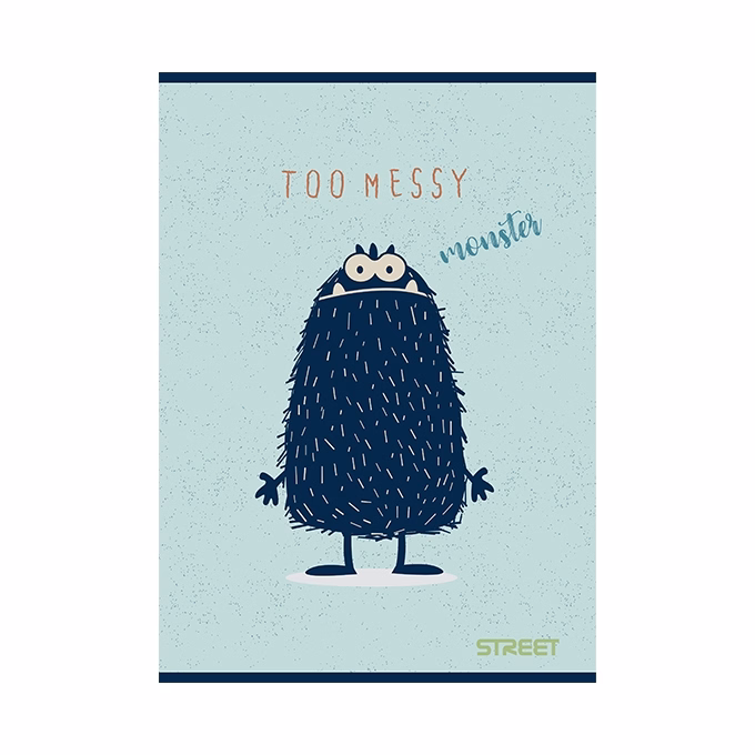 Füzet vonalas STREET A/5 54 lapos Monsters