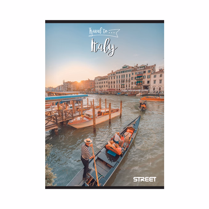 Füzet vonalas STREET A/5 54 lapos Travel To