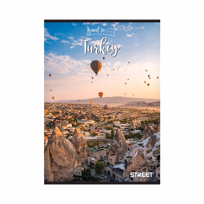 Füzet vonalas STREET A/5 54 lapos Travel To