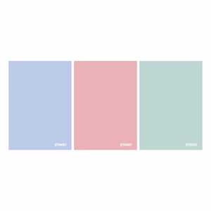 Füzet vonalas STREET A/4 42 lapos PP Pastel margóval