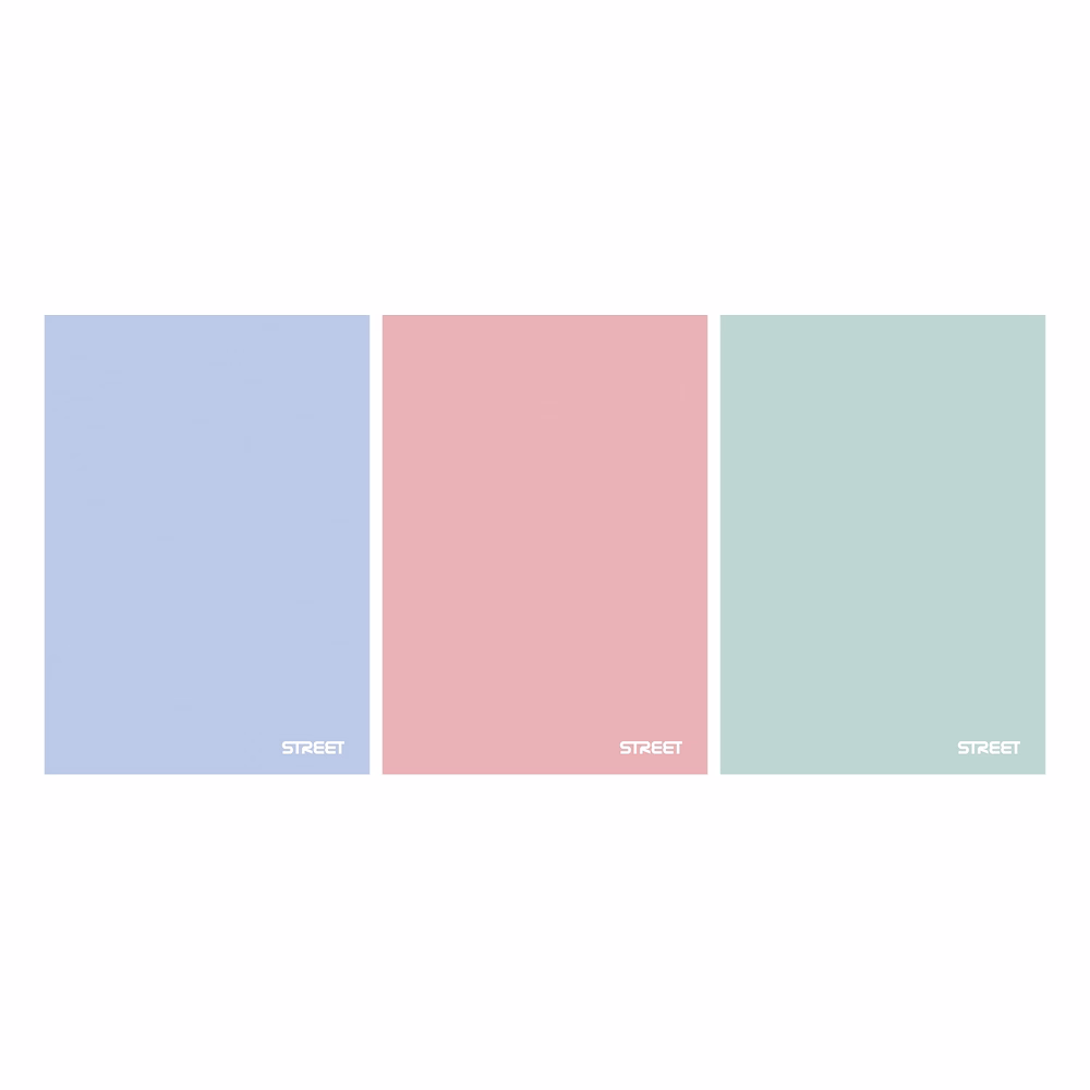 Füzet vonalas STREET A/4 42 lapos PP Pastel margóval