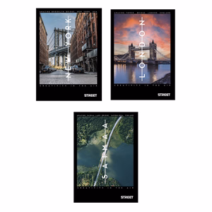 Füzet vonalas STREET A/4 54 lapos Bridge