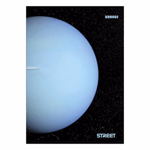 Füzet vonalas STREET A/4 54 lapos Planets margóval