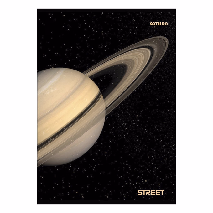 Füzet vonalas STREET A/4 54 lapos Planets margóval