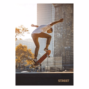 Füzet vonalas STREET A/4 54 lapos Sport margóval