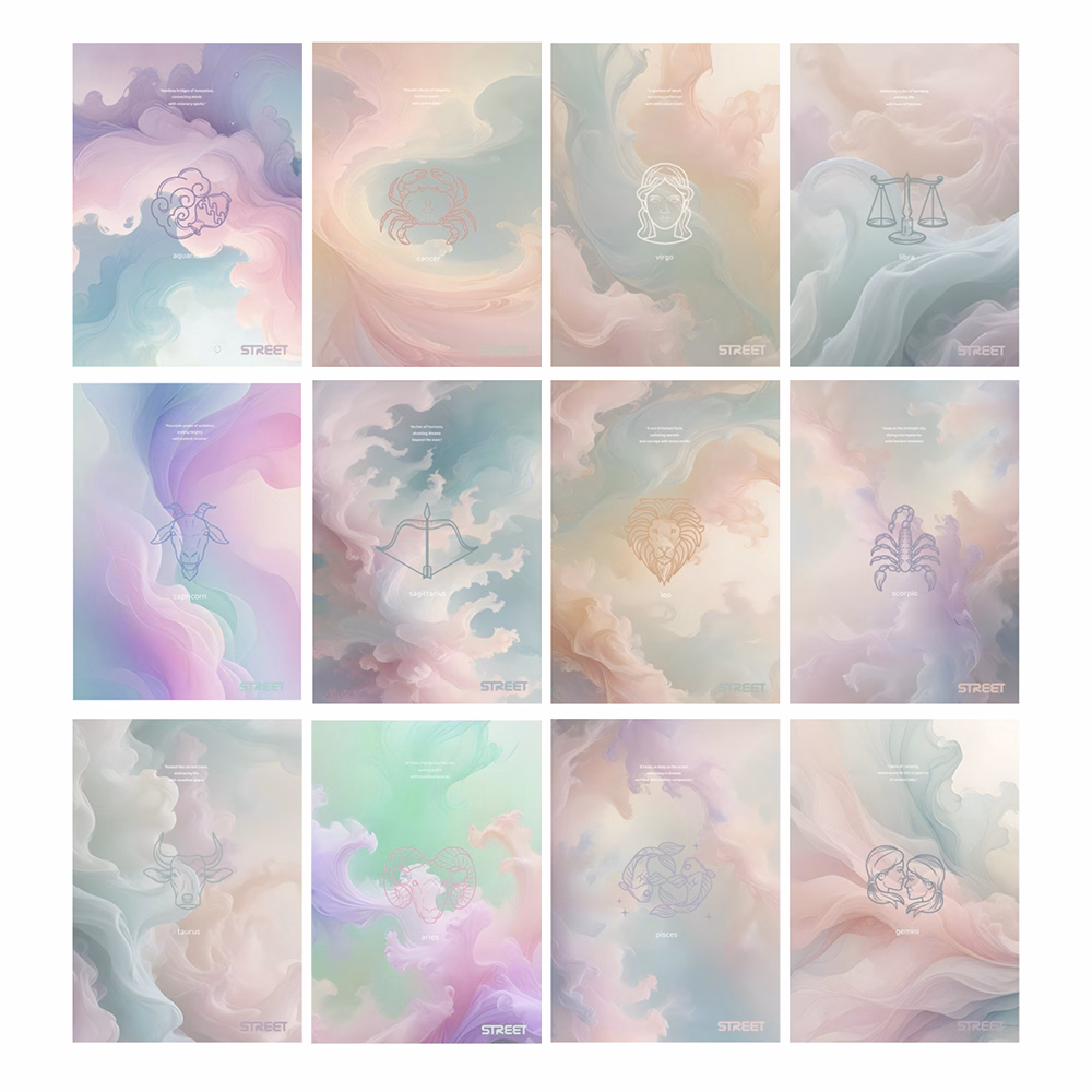 Füzet vonalas STREET A/4 54 lapos Zodiac margóval