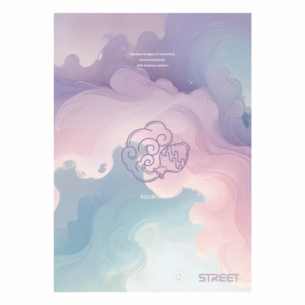Füzet vonalas STREET A/4 54 lapos Zodiac margóval