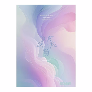 Füzet vonalas STREET A/4 54 lapos Zodiac margóval