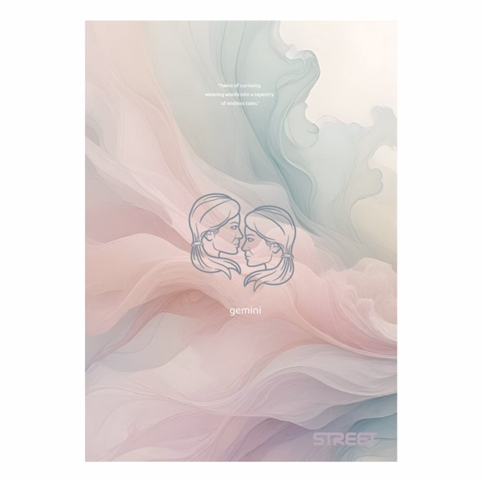 Füzet vonalas STREET A/4 54 lapos Zodiac margóval