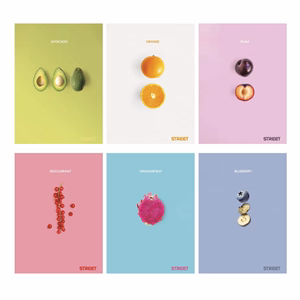 Füzet vonalas STREET A/5 54 lapos Fresh margóval