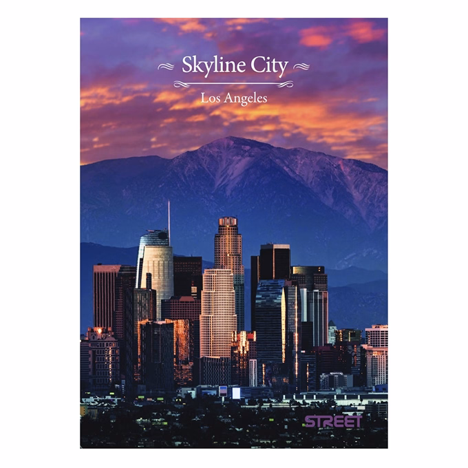 Füzet vonalas STREET A/5 54 lapos Skyline margóval
