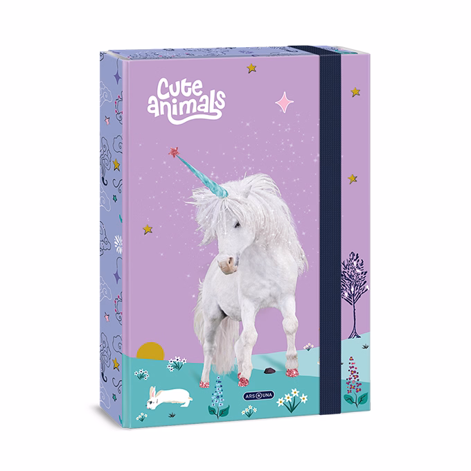 Füzetbox ARS UNA A/4 Cute Animals-Unicorn